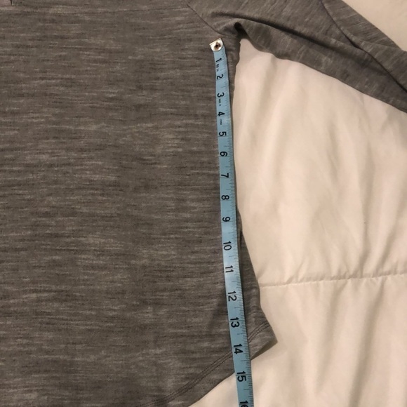 NWT The Original Muk Luks long sleeve heathered grey shirt w vneck relaxed fit - Picture 3 of 8